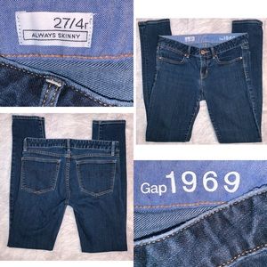 Gap Always Skinny Blue Jeans 27/4R